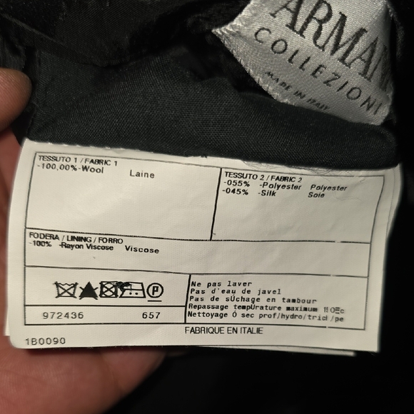 Armani Collezioni Black Tuxedos Premium Wool - Picture 12 of 14